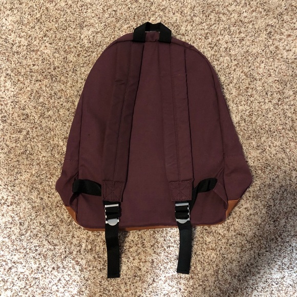 Back to school burgundy backpack - Picture 2 of 7